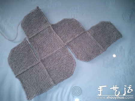 给小宝宝编织保暖袜子的手工教程_毛线编织手工_巧艺网