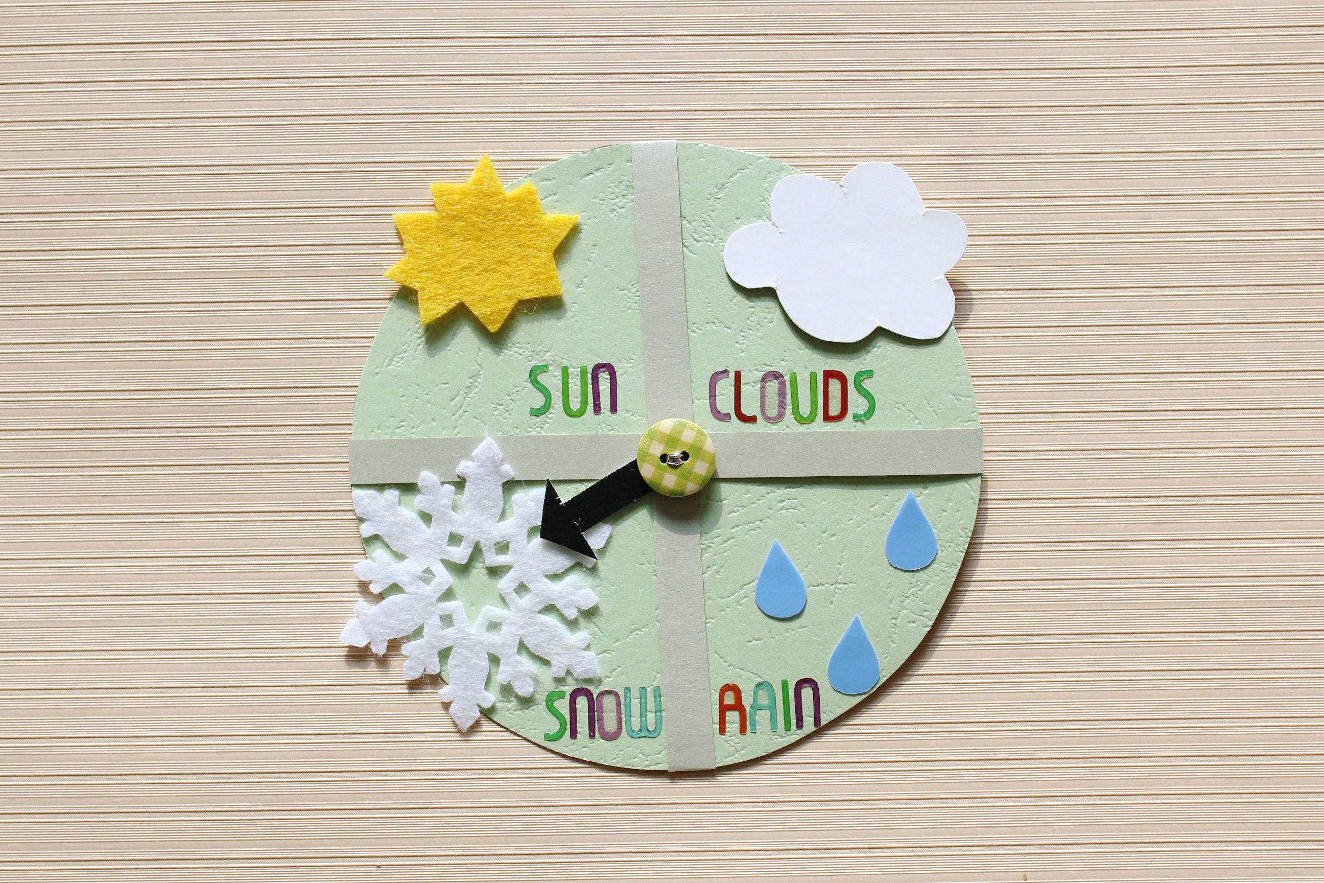 认识天气—和宝宝一起制作超可爱晴雨表