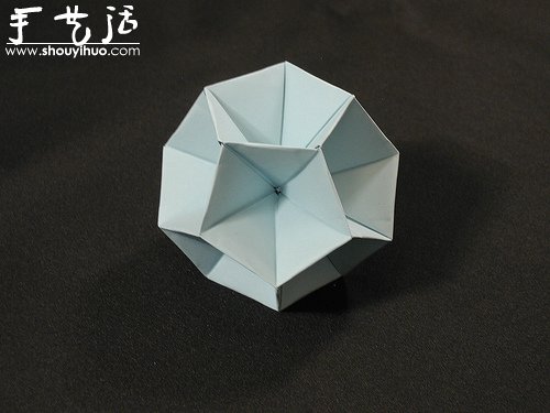 复杂几何立体折纸作品欣赏 