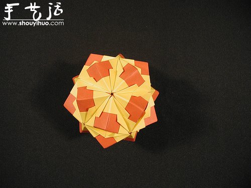 复杂几何立体折纸作品欣赏 