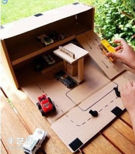 废纸箱儿童玩具图片 超好玩的纸箱做玩具作品 