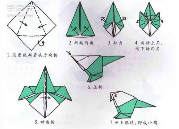 10个儿童手工折纸图解 简单幼儿折纸教程大全 