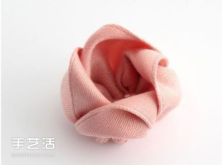 不织布玫瑰花发夹DIY 手工布艺玫瑰发夹制作 