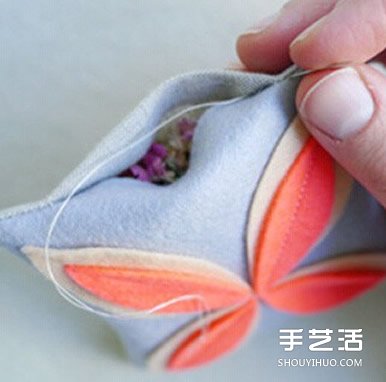 不织布香包的做法图解 手工布艺香包DIY制作 