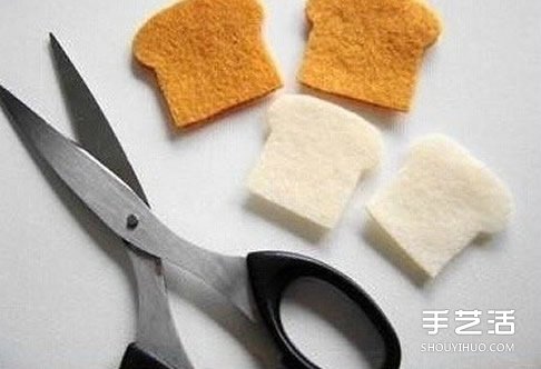 不织布小挂件手工制作 简单布艺挂饰DIY图解 