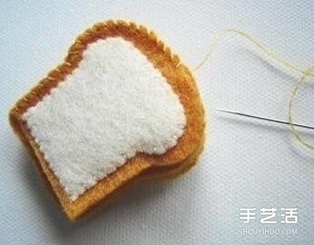 不织布小挂件手工制作 简单布艺挂饰DIY图解 