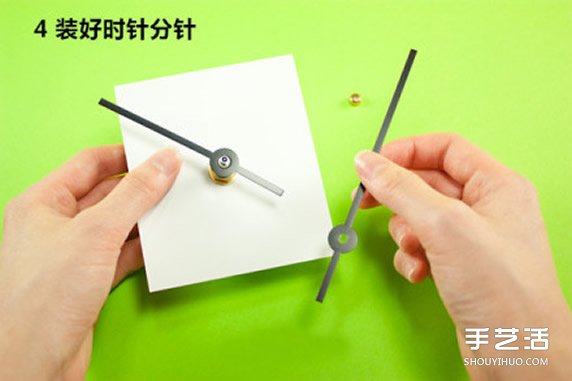 钟表样式的个性照片墙DIY制作步骤图解教程 